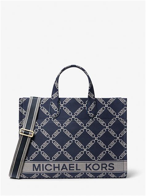 michael kors jacquard tote bag|Gigi Large Empire Logo Jacquard Tote Bag .